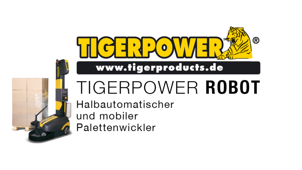 TigerPower® Robot, die mobile und halbautomatische Stretchwickelmaschine