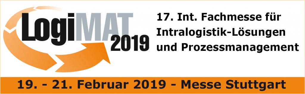 Logimat 2019 Logo und Text