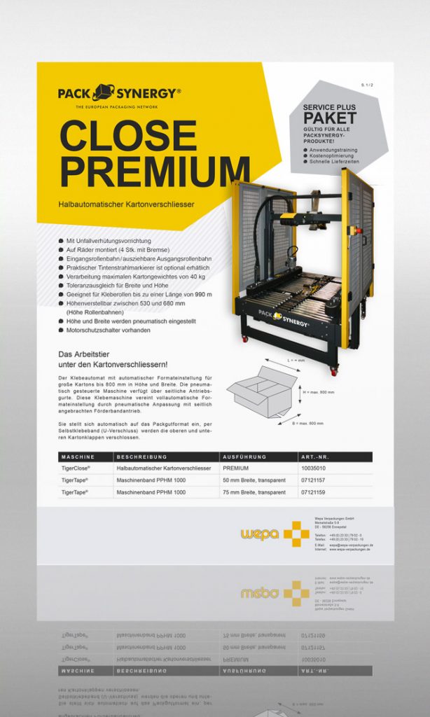 PackSynergy Close Premium