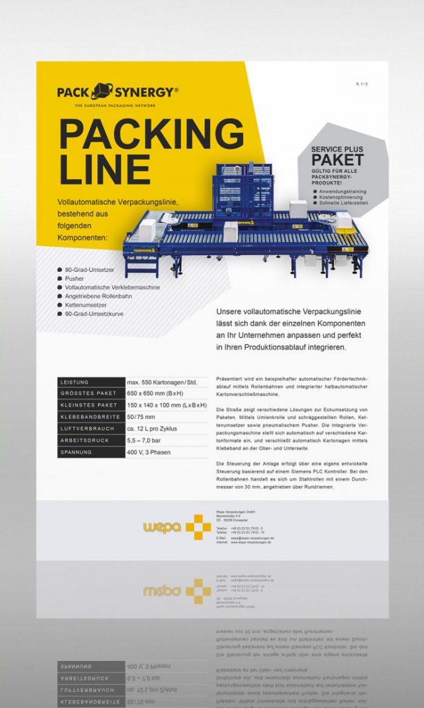 PackSynergy Packing Line, Vollautomatische Verpackungslinie