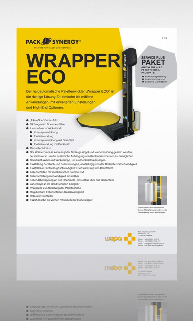 PackSynergy Wrapper Eco, Palettenwickler, Stretchwickler, Stretchwickelmaschine, Stretchfolienwickelmaschine