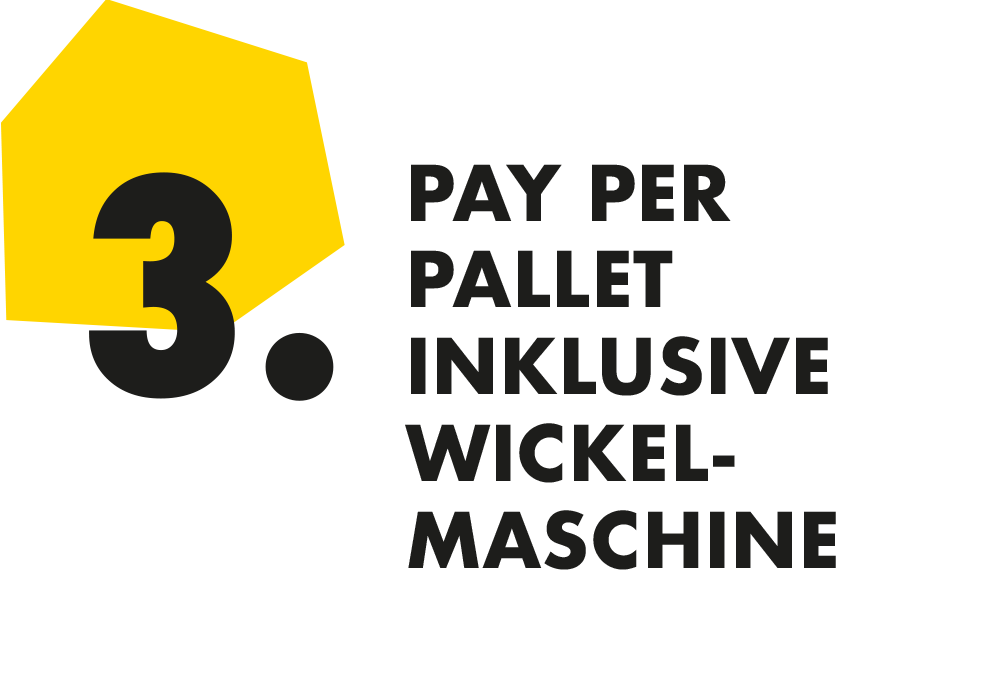 Pay Per Pallet Inklusive Wickelmaschine