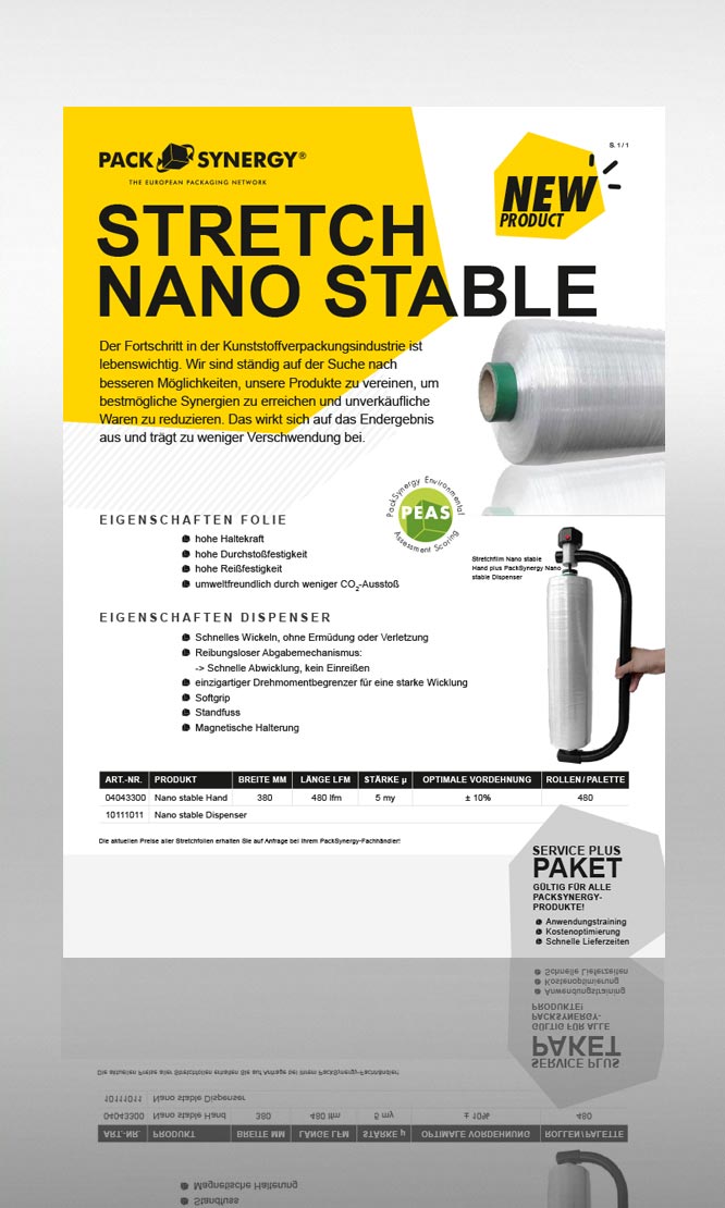 PS Stretchfilm Nano Stable Hand Flyer