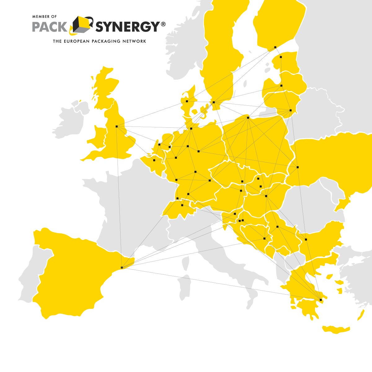PackSynergy Members Map (Stand: 26.11.2025)