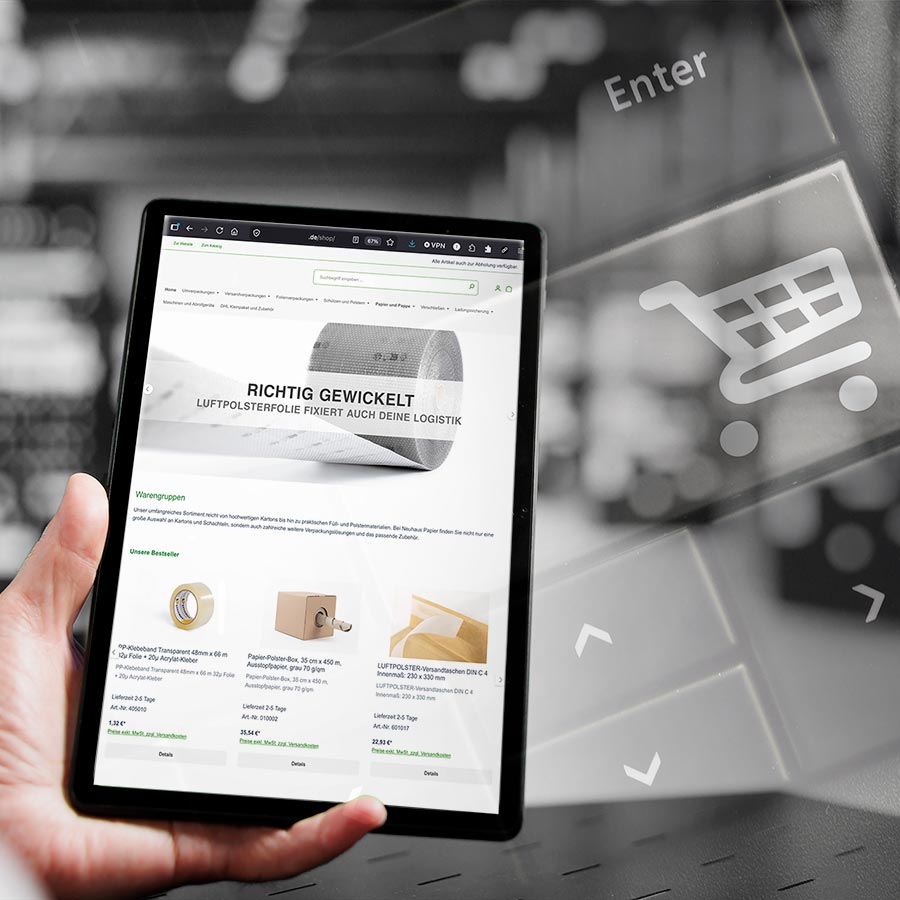 Wepa Verpackungen Webshops mit Lagerlogistischen Zentralen im Westen und Südwesten Deutschlands